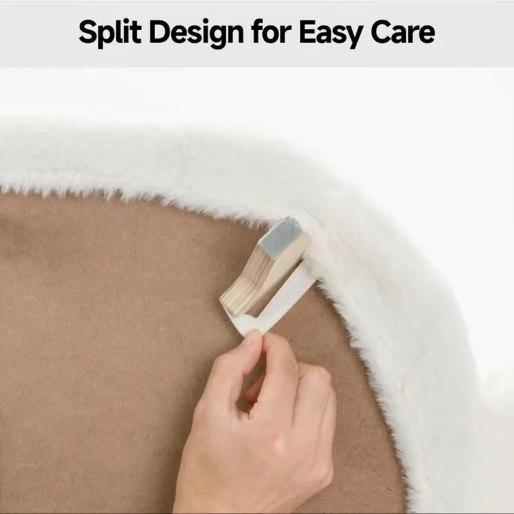 Wooden Cat Bed Cat sofa with Removable Washable Cove